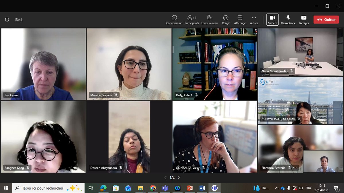 KBendam's tweet image. Glad to join the Groups of Expertise meeting led by Eva Gyane. Honored to contribute as Joint Lead of the WiN Safety Group, advancing collaboration with International Atomic Energy Agency and empowering women in nuclear. @waw_wearewin
#WiNGlobal #IAEA #WomenInNuclear  #Leadership