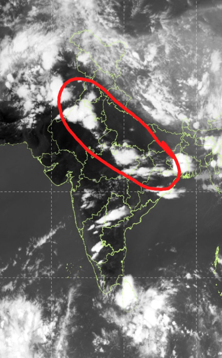 tan_5989's tweet image. #DelhiRains #WD #Delhi

Big Relief Coming for North India🙌

Thunderstorms Rolling In⚡⛈️

A Line of Thunderstorms and Rains could be seen extending from Rajasthan, Punjab, Haryana and Madya Pradesh⛈️

A Significant Drop in Temperatures is likely for North India 29th Onwards📉🙌
