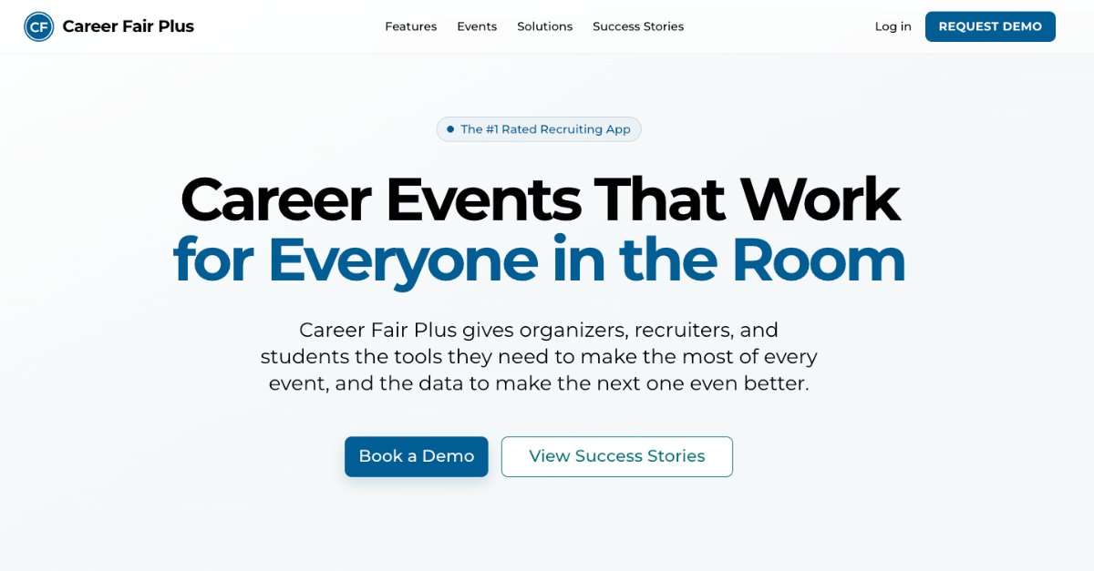 We've been quietly working on a new home for Career Fair Plus, and it's finally live.

Real screenshots, real event flows, and a much better look at what CF+ actually feels like to use.

Take a look 👇
hubs.ly/Q04dm46R0