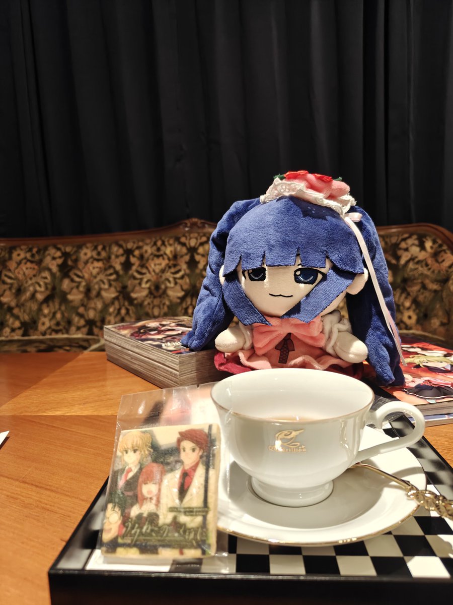 Waltaswag's tweet photo. エリカ様は素敵な時間を過ごせました、本当にありがとう ദ്ദി ˉ꒳ˉ )✧ @umineko_20th 

Erika enjoyed her visit to Cafe Quadrillion today! 
#Umineko #whentheycry #07thexpansion https://t.co/AWFGWVHI7O