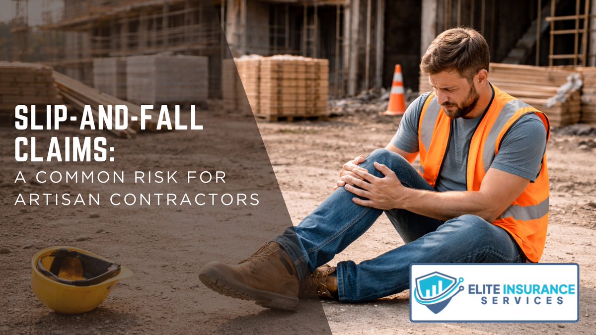 EliteInsurance8's tweet photo. Slip-and-Fall Claims: A Common Risk For Artisan Contractors https://t.co/fb6m9Bo1JR https://t.co/WCgJtIv2SG