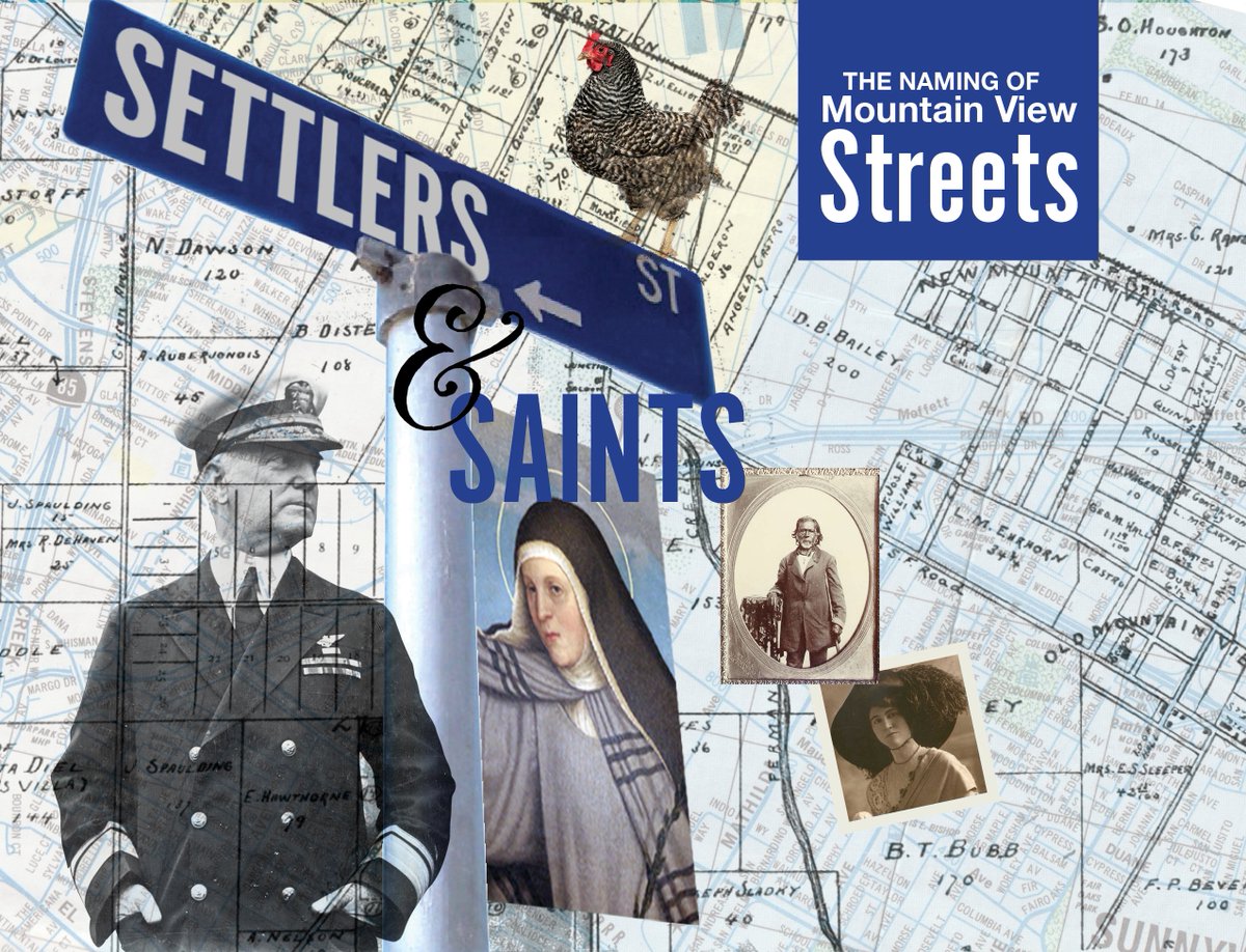 What’s in a name? Plenty! Join us Sunday, May 3, 2:00pm, when Robert Cox and Melanie Kaye of the MVHA share the origins and #historical significance of <a href="/MtnViewCA/">Mountain View</a>’s many well-traveled avenues: 
Community Room, Mountain View Public Library. Register at mountainview.libcal.com/event/16461707