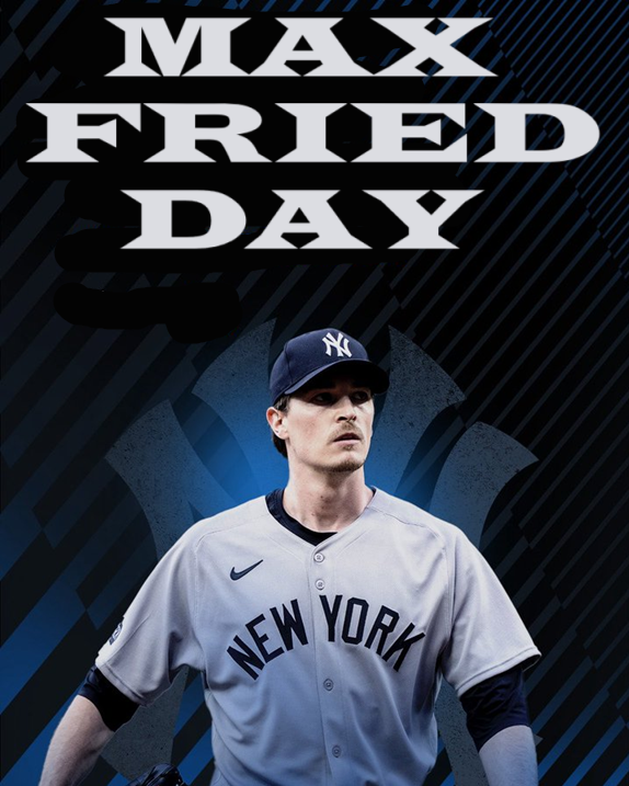 janieannie's tweet photo. It's Max Fried Day! #MaxFried #Yankees In Texas some say "One Riot, One Ranger", but this Texan says "Fried Is All You Need"! https://t.co/8wjO9ejthe