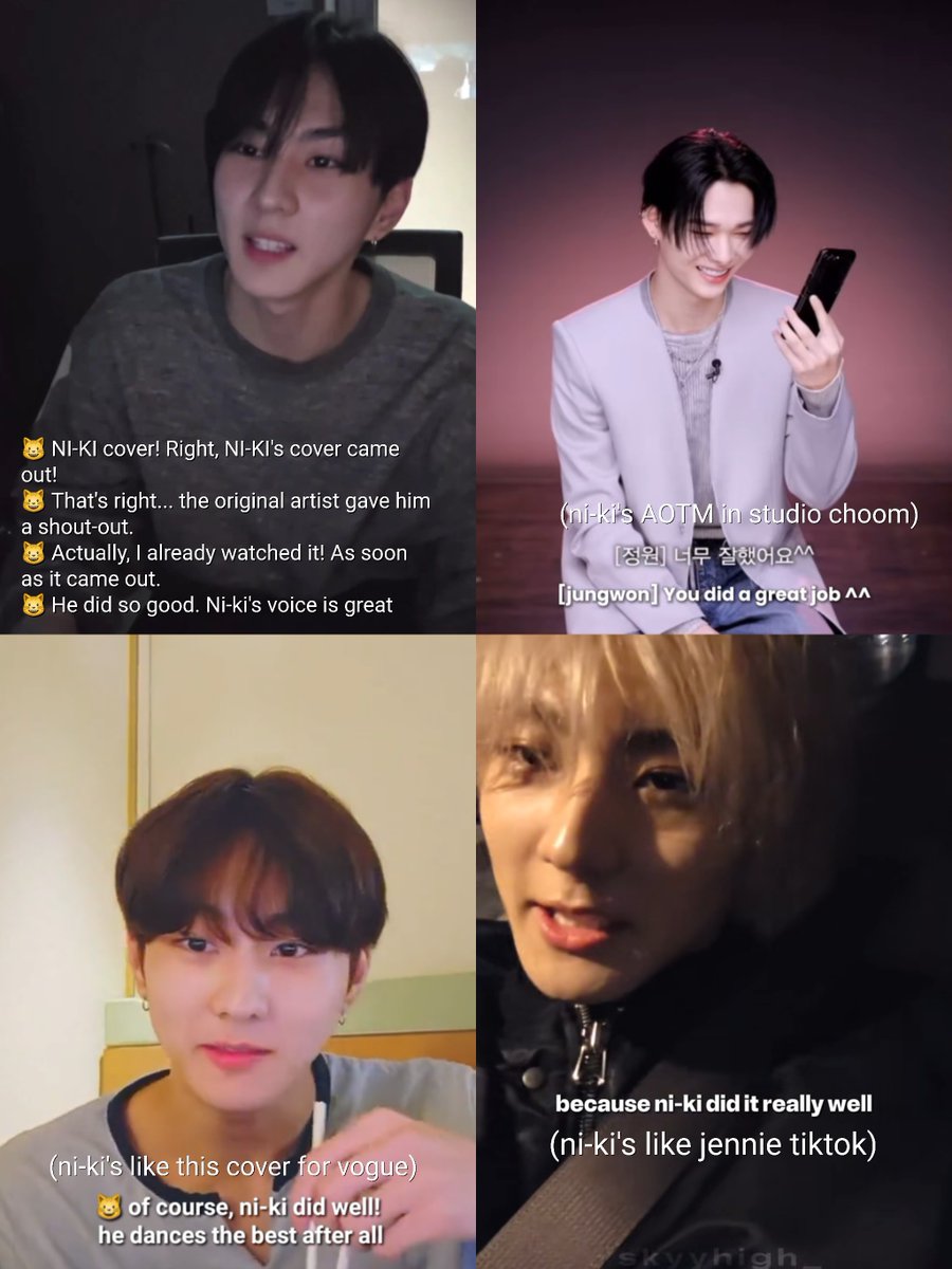 NI-KILOVER3000 watched ni-ki's cover as soon as it came out! he even knows keshi has responded 🥹🤍 #NI_KI #JUNGWON

hes so supportive &amp; always a big fan of ni-ki's masterpieces 🫂