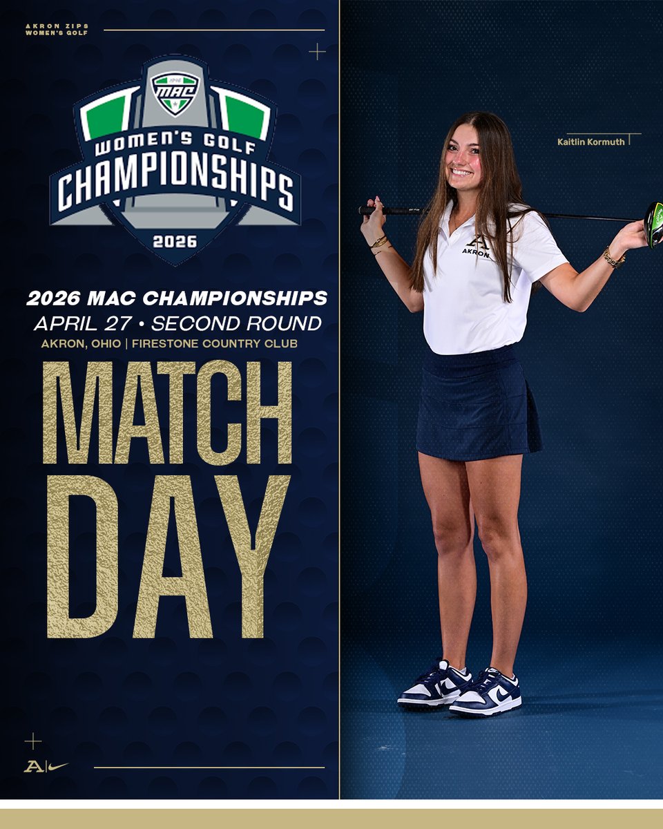 ZipsWGolf's tweet photo. Match Day‼️
Second Round 2026 MAC Championships🏆

⛳️Tee Times: Hole 1
Vora • 9:00 AM
Chandra Mohan • 9:10 AM
Na Songkhla • 9:20 AM
Hezri • 9:30 AM
Kormuth • 9:40 AM

Live scoring 📊https://t.co/F20wz265KL
Tournament Central 💻https://t.co/rwIBny2a3e

#GoZips🦘 https://t.co/aJnXoVZltL