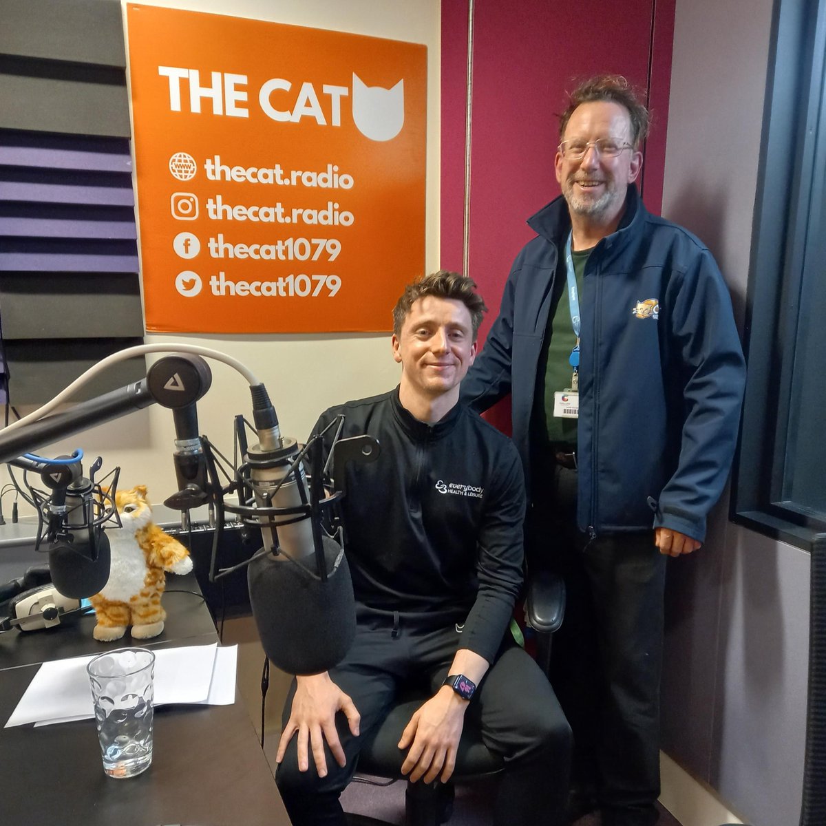 EBLeisure's tweet image. Thanks for having us @thecat1079 🐱. Gavin was on their wellbeing show talking all things #health &amp;amp; #wellbeing, from exercise, nutrition, falls prevention, keeping active as a family, stopping smoking &amp;amp; where to find support locally oneyoucheshireeast.org everybody.org.uk
