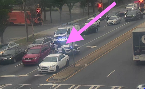 TrafficTeam9's tweet image. ALERT: This crash is OB Wilkinson Blvd. at Old Steele Creek Rd. blocking the left thru and turn lanes #clt #cltraffic #clttraffic