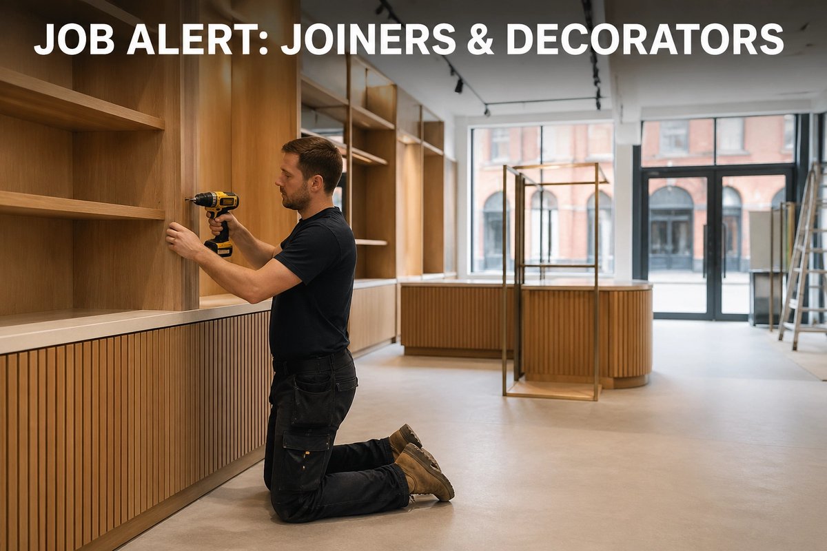 AlphaRecruit's tweet image. Job alert for Joiners and Decorators. Commercial fit out and shopfitting. sixty to seventy hours per week.

Register here: jobs.alphajobs.net/register.aspx

your compliant recruitment partner.

#AlphaRecruitment #Joinery #Decorating
