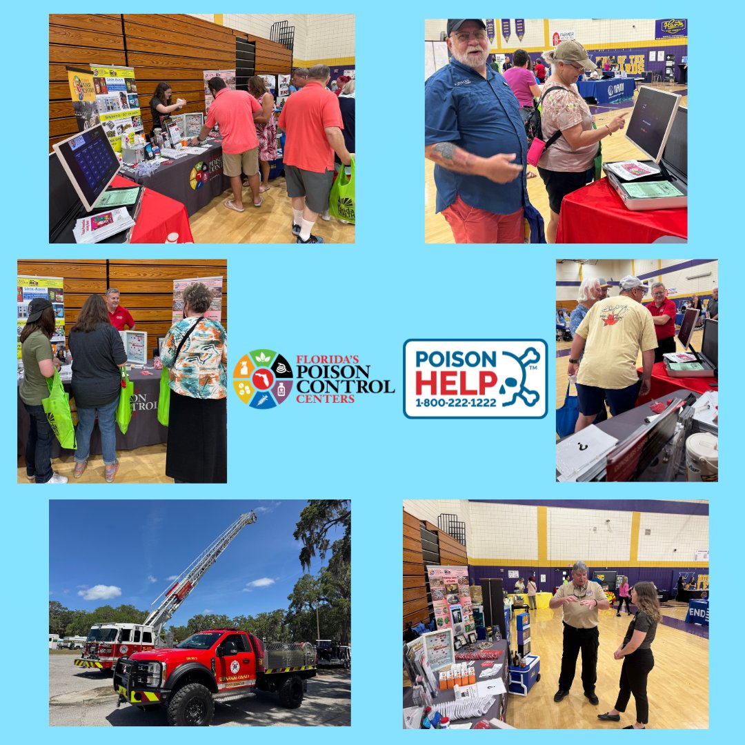 FloridaPoison's tweet image. 🙏Thank you to Hernando County Emergency Management for inviting us to the 2026 Hurricane &amp;amp; Safety Expo.

The Tampa and Jacksonville Centers joined forces to share poison prevention for hurricanes, fires and all other disasters.

#Poison Help 1-800-222-1222.