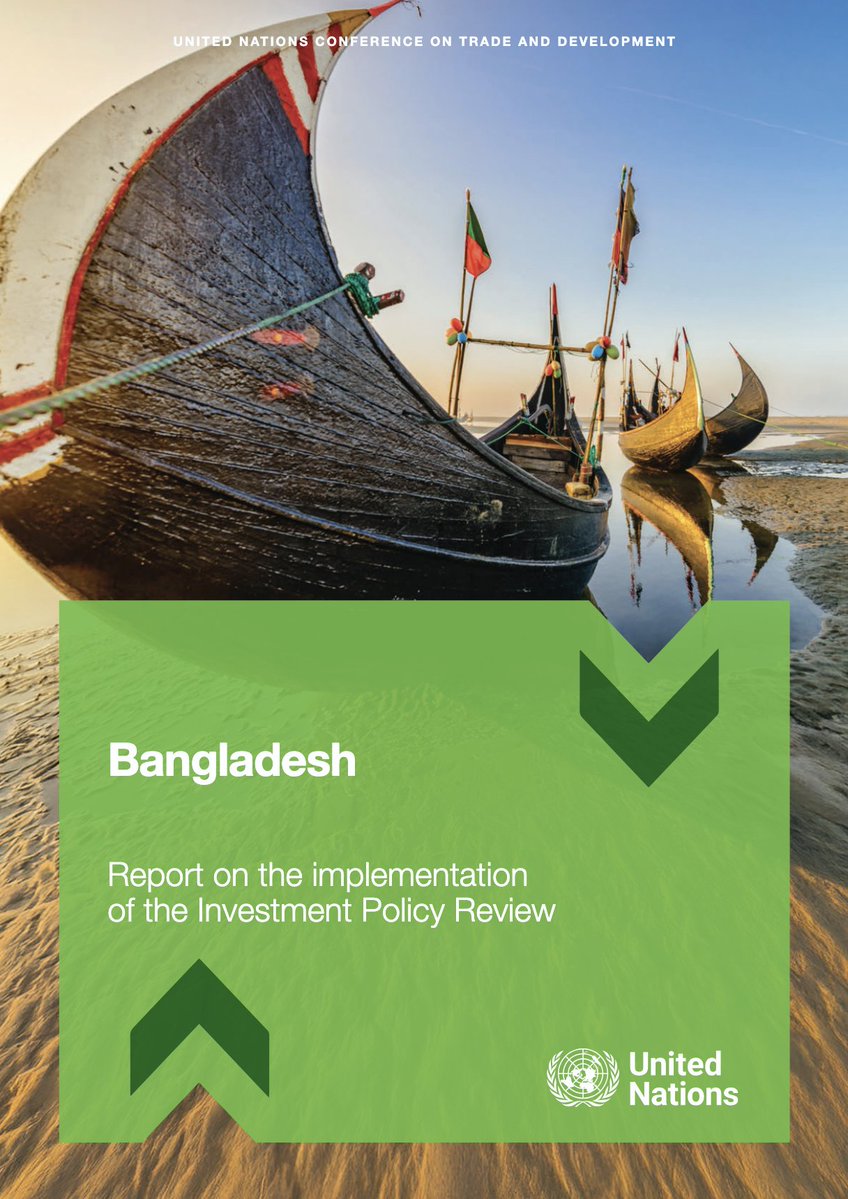 UNCTADIPR's tweet image. #Bangladesh partnered with @UNCTAD to review progress on investment reforms. The country has advanced digital tools, legislative reforms and promotion efforts to attract sustainable #FDI and prepare for #LDC graduation. Read the full report at unctad.org/publication/re…