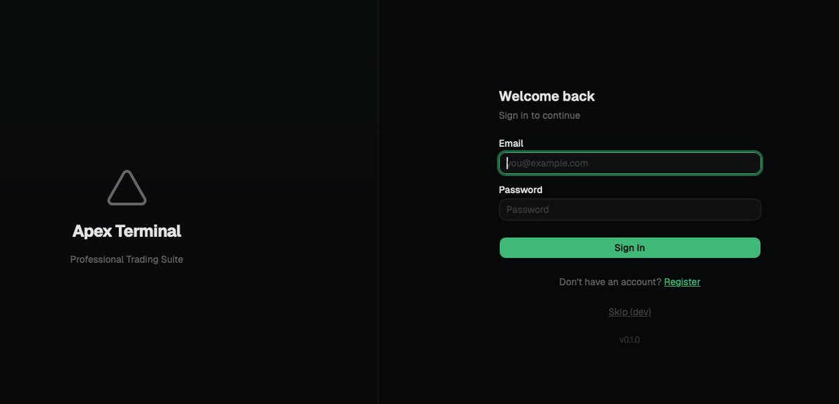 Apex Terminal tweet media