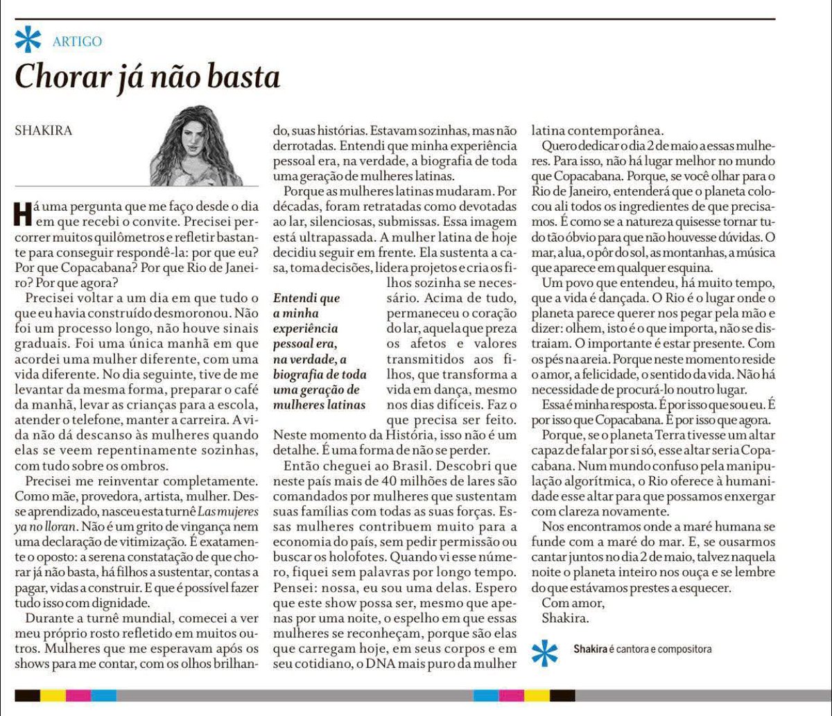 stellaluccia's tweet image. em uma sociedade cada vez mais contaminada pela #misoginia e #feminicídio, as palavras de #Shakira em defesa da #mulher latina!
Falando em misoginia #bolsonaristas encabeçadas por #MichelleBolsonaro #DamaresAlves saíram em defesa das brasileiras atacadas por #PaoloZampolli?