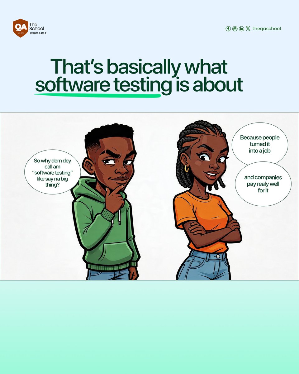 The QA School tweet media