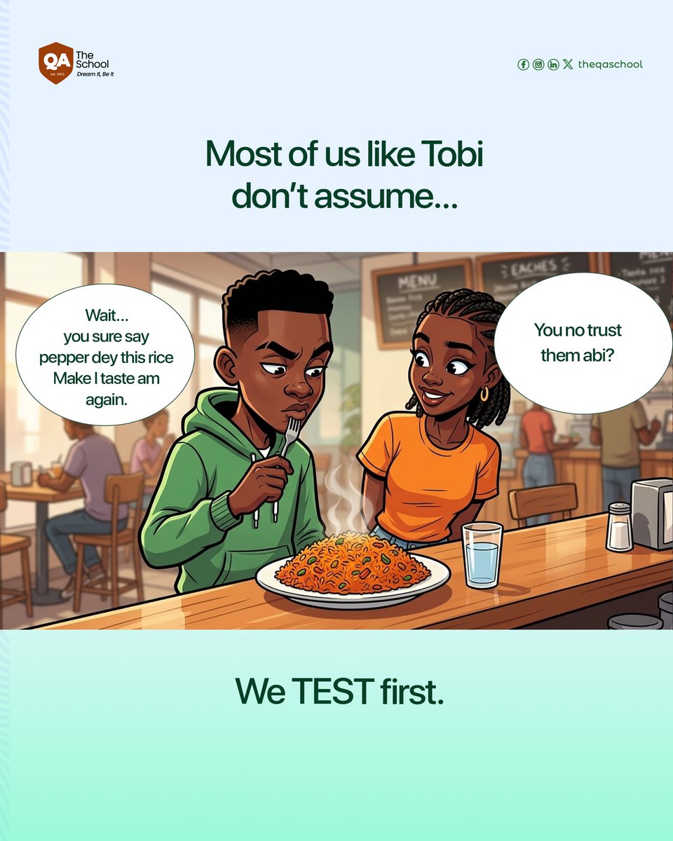 The QA School tweet media