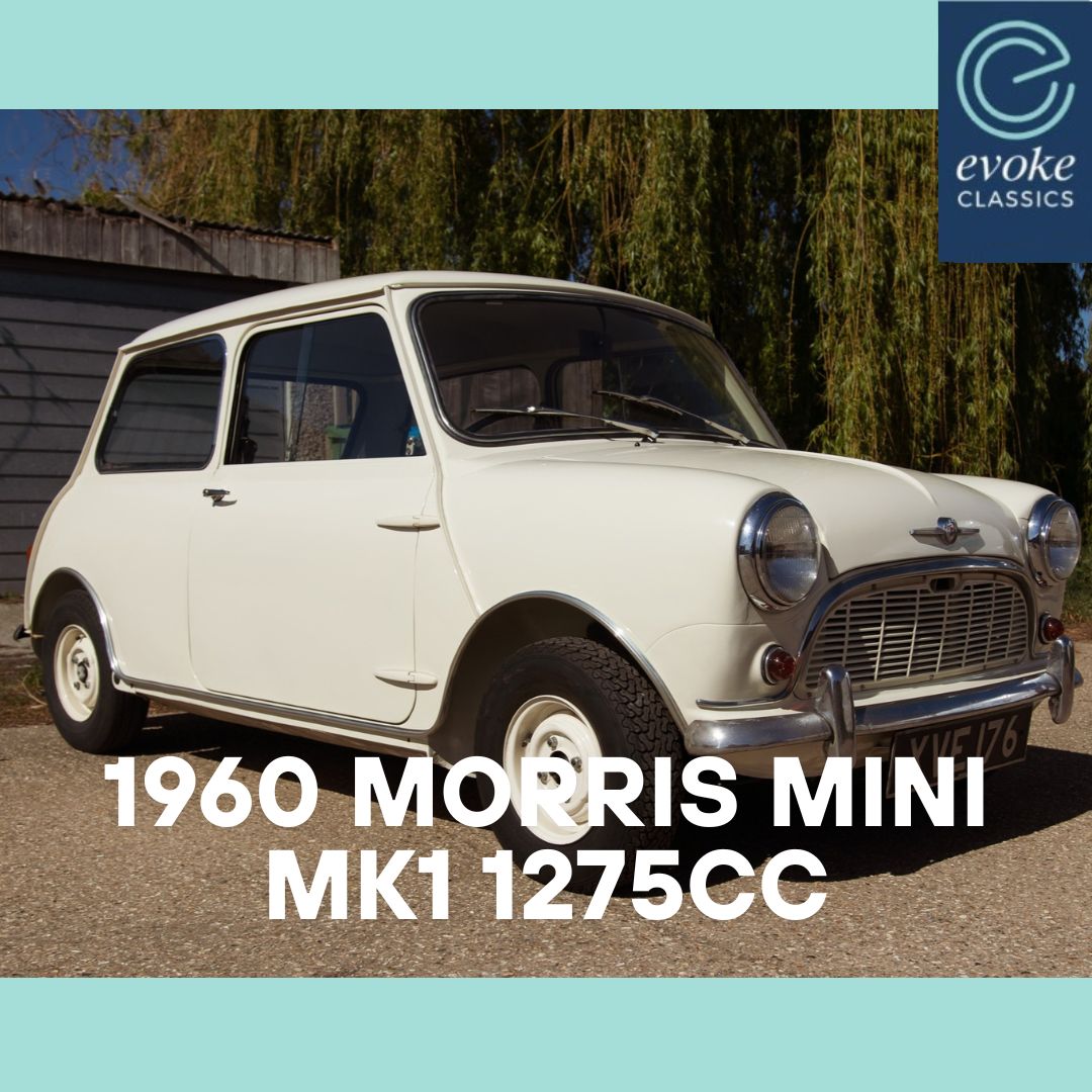 EvokeClassics's tweet image. LIVE AT AUCTION
1960 Morris Mini Deluxe Mk1 1275cc
evoke-classics.com/auction/#/lots…
Uprated 1275cc engine
Original 850cc matching numbers engine supplied
3 Previous owners
Heritage certificate
Great provenance
HPI Clear
#Mini #ClassicMini #MiniMK1