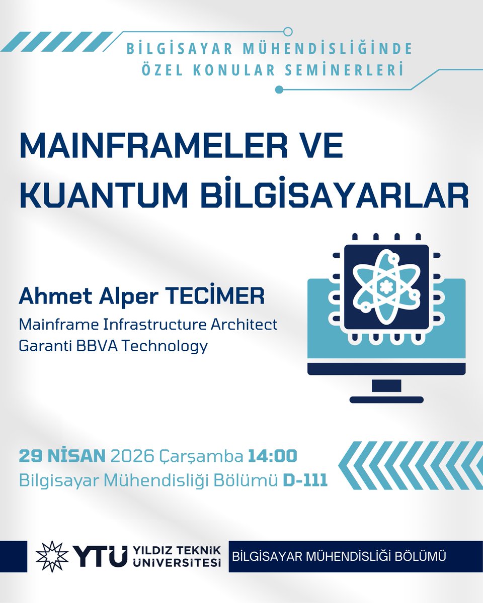 YTÜ, Bilgisayar Mühendisliği Bölümü tweet media