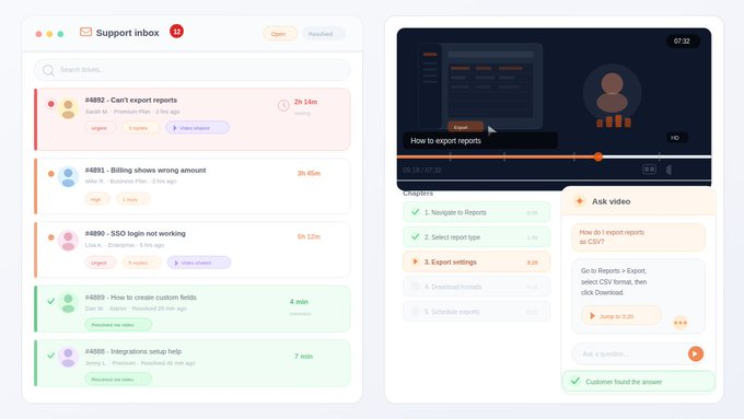 cincopa's tweet photo. Support teams, you’ll relate: Ticket comes in. You send a long video.  

Customer can’t find the answer, more back-and-forth.  

With Cincopa, they ask, get answers, and jump to the exact moment. Faster resolution. https://t.co/mtMTiYBEvz