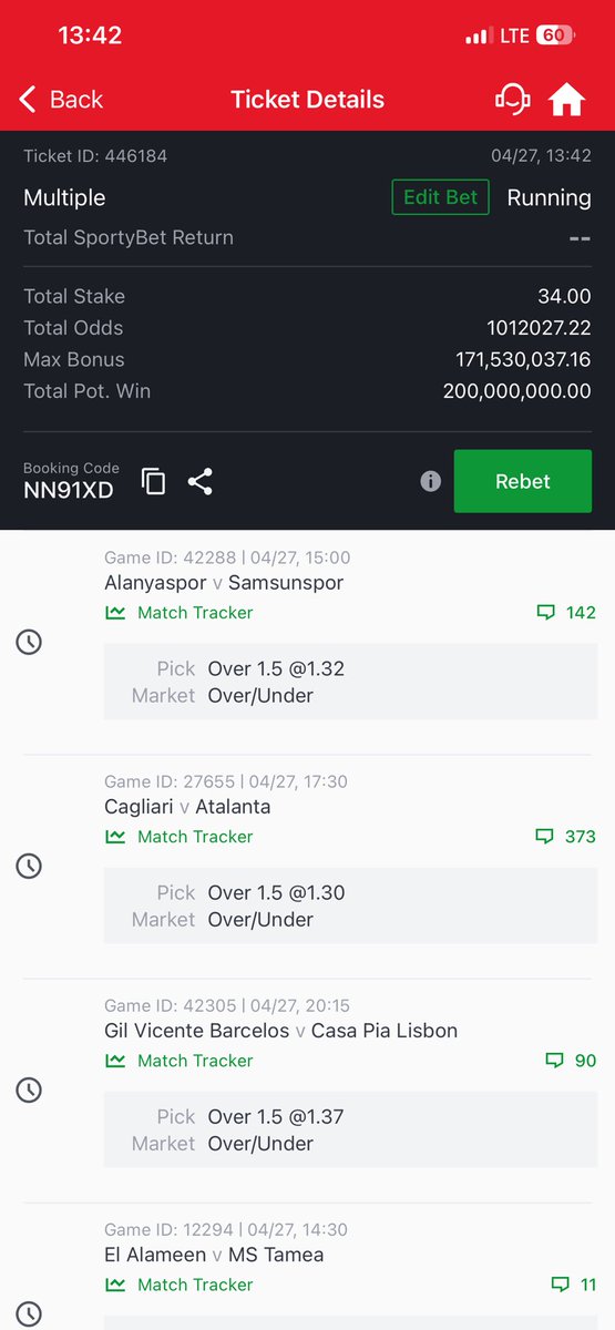 BlaqYonda7's tweet photo. 2026 Blessing ⚽️ 🪽(Over 1.5)

1 million odds (Today only)

34 wins 200 million 

Retweet and drop id https://t.co/99SclERVTi
