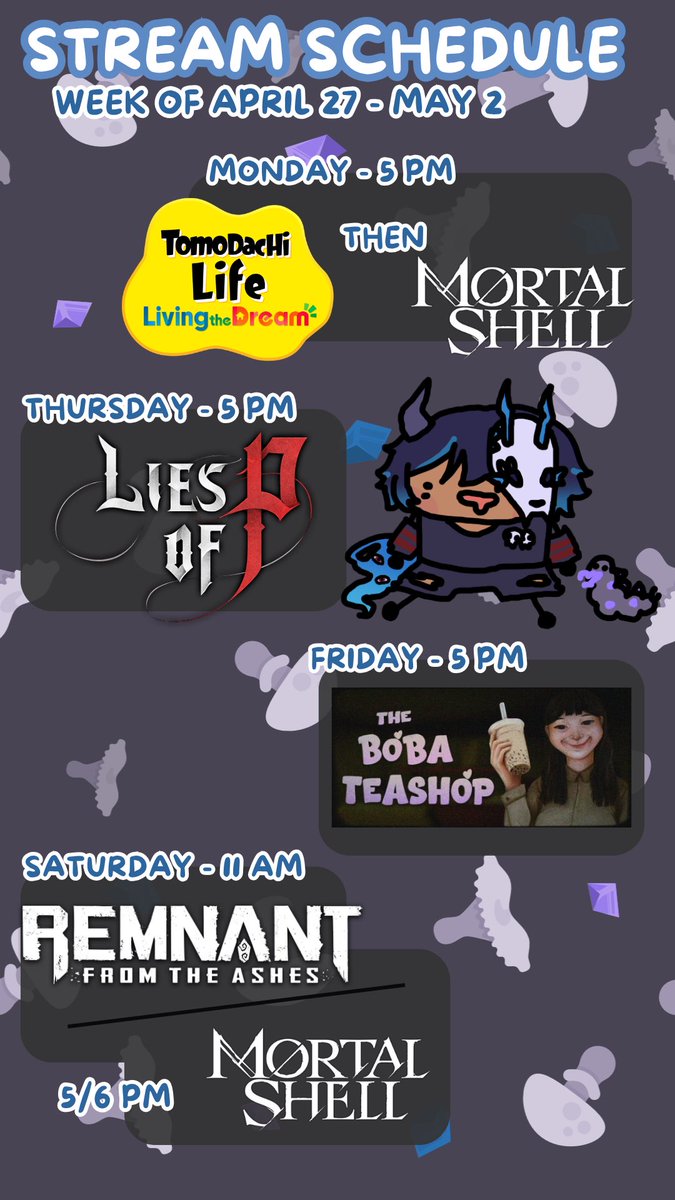 fra1ldog's tweet image. Gonna goof around in Tomodachi Life before jumping into a new Soulslike adventure!!

twitch.tv/fra1ldog

🎨: vgen.co/CaptainMari

#tomodachilivingthedream #liesofp #vtuberuprising #streamschedule #envtuber #vtuber #twitchaffiliate #mortalshell #remnant
