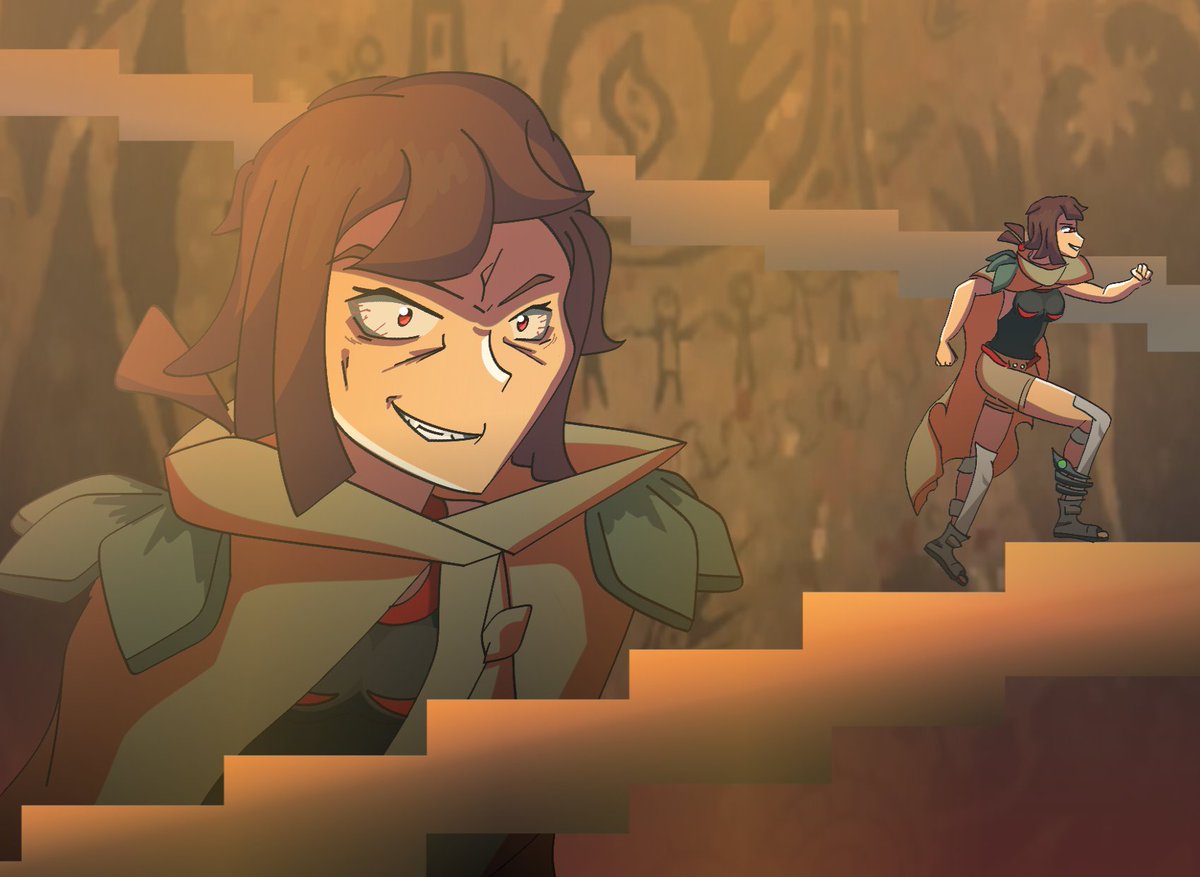 With madness filling her eyes, fury raging in her chest, and keystones in her hands, she continued walking upwards