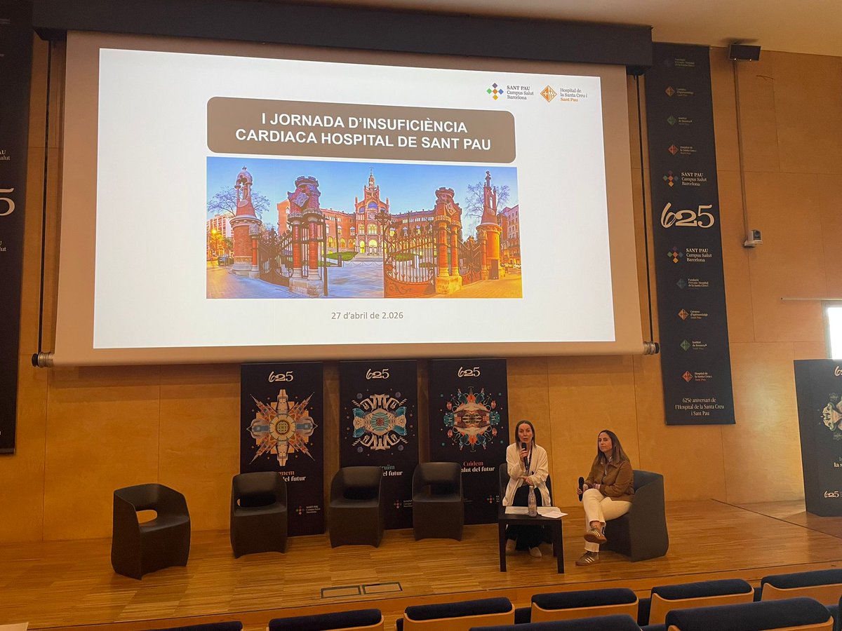 Interna_SantPau's tweet photo. La Dra Garrigasait, adjunta de medicina interna @VGarrigasait, ha moderat la taula sobre "el meu pacient ve descompensat a la consulta" dins de la I jornada de Insuficiència cardiaca de l'Hospital Sant Pau; Hem parlat amb la Dra Cruz (metgessa de familia), la Dra Simón (cardiologa), la Dra Villegas (internista de HADO) i la Dra Viera (nefrologa); Molt interessant! Gràcies a totes!
@HospitalSantPau
@UICSantPau 
@ClaraSimonR