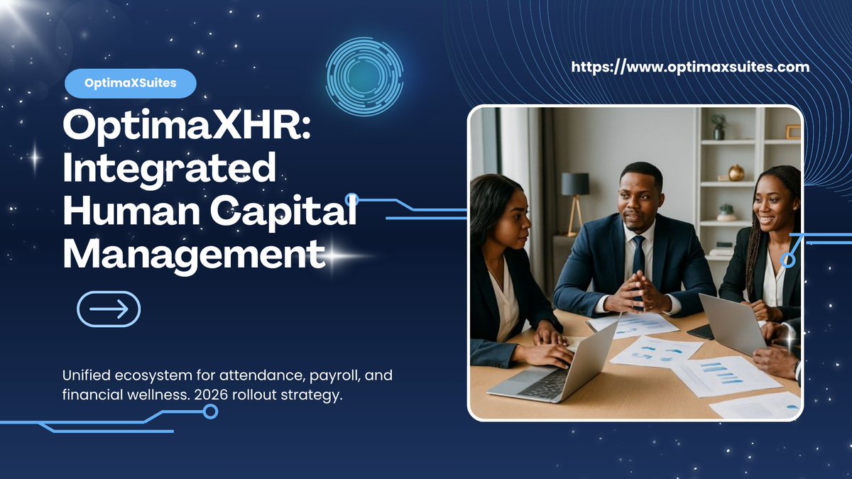 optimaxsuites's tweet photo. No more payroll errors. No more manual leave tracking. No more siloed HR data. OptimaXHR brings attendance, payroll, and financial wellness into one unified system. Built for staff and HR teams alike. https://t.co/LWzZOXXmMf