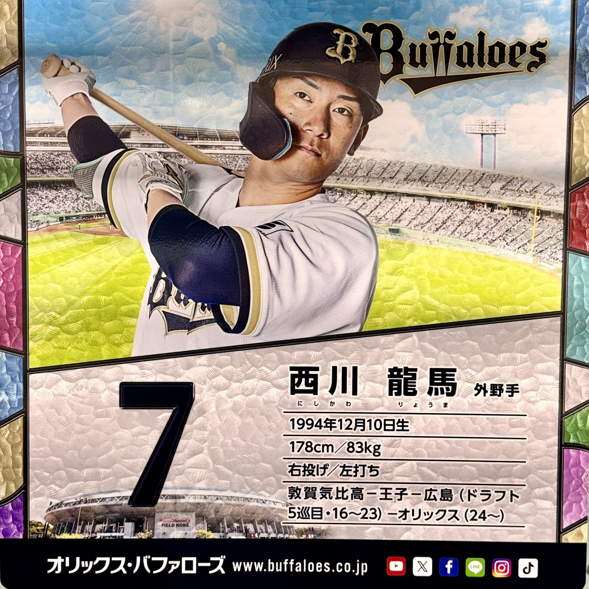 takayan_27205's tweet photo. 神戸市営地下鉄
2026シーズン
オリックス・バファローズ選手広告
外野手その1
#西川龍馬　
#麦谷祐介　
#オリックスバファローズ
#bs2026
#神戸市営地下鉄 https://t.co/mnYnzYWH5D