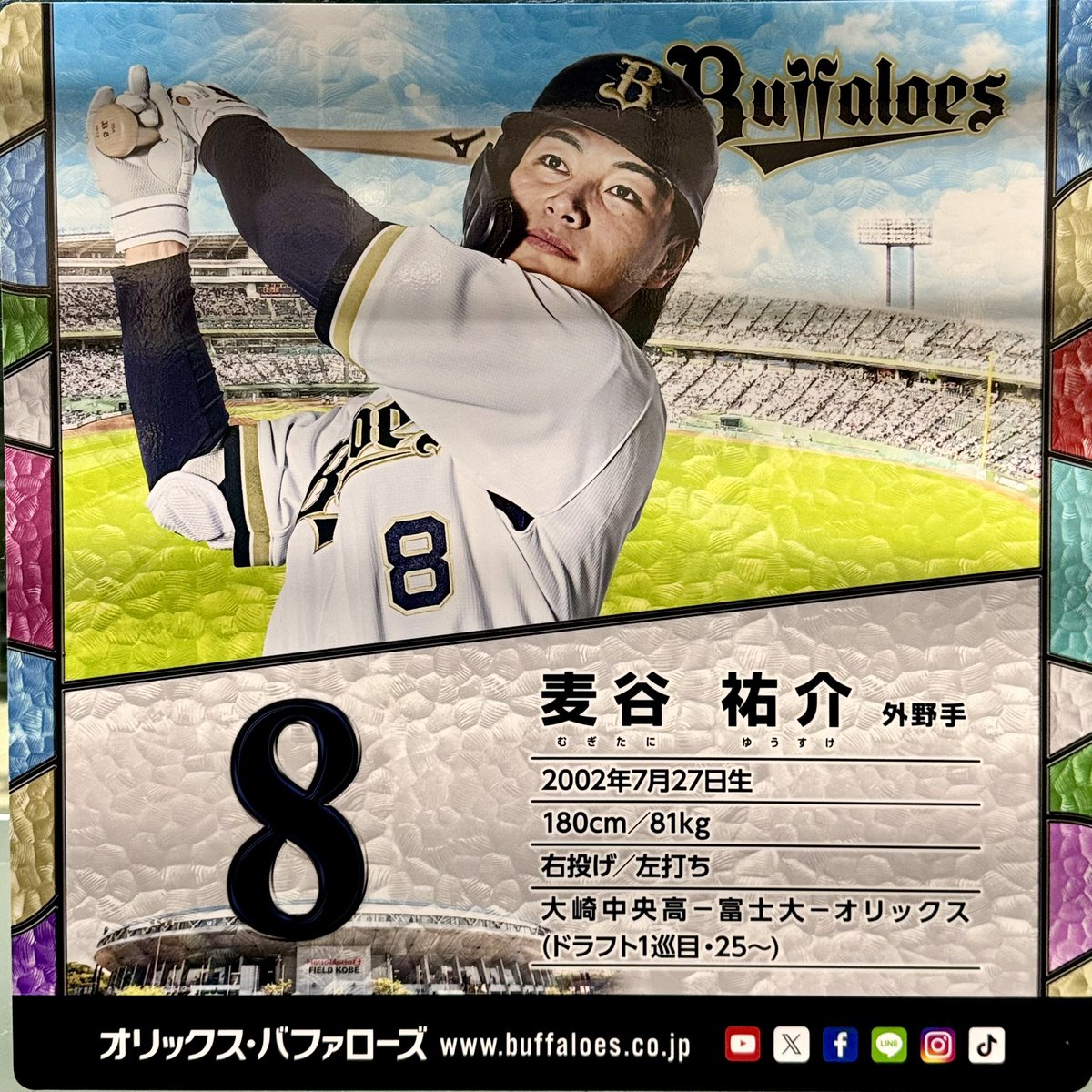 takayan_27205's tweet photo. 神戸市営地下鉄
2026シーズン
オリックス・バファローズ選手広告
外野手その1
#西川龍馬　
#麦谷祐介　
#オリックスバファローズ
#bs2026
#神戸市営地下鉄 https://t.co/mnYnzYWH5D