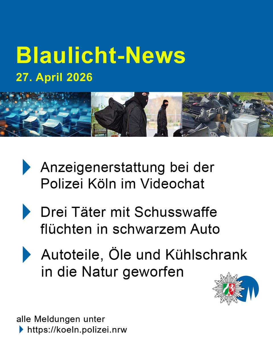 polizei_nrw_k's tweet image. #PolizeiNRW #Köln #Leverkusen #Pressemeldungen: Unsere Blaulicht-News aus Köln und Leverkusen - Alle Meldungen finden Sie unter koeln.polizei.nrw/presse/pressem… 
 
📸 Symbolfotos: Polizei Köln