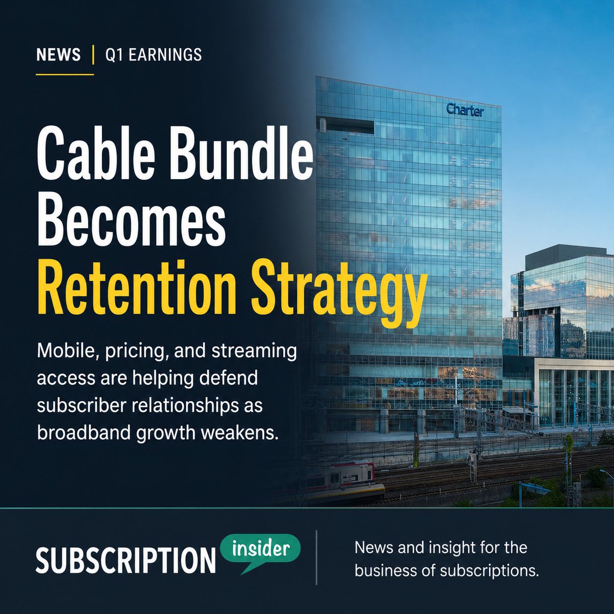 SubInsider's tweet image. Charter’s Q1 results point to a larger shift in how cable operators are using bundles to defend #subscriber relationships. Read the full analysis: subscriptioninsider.com/article-type/n…