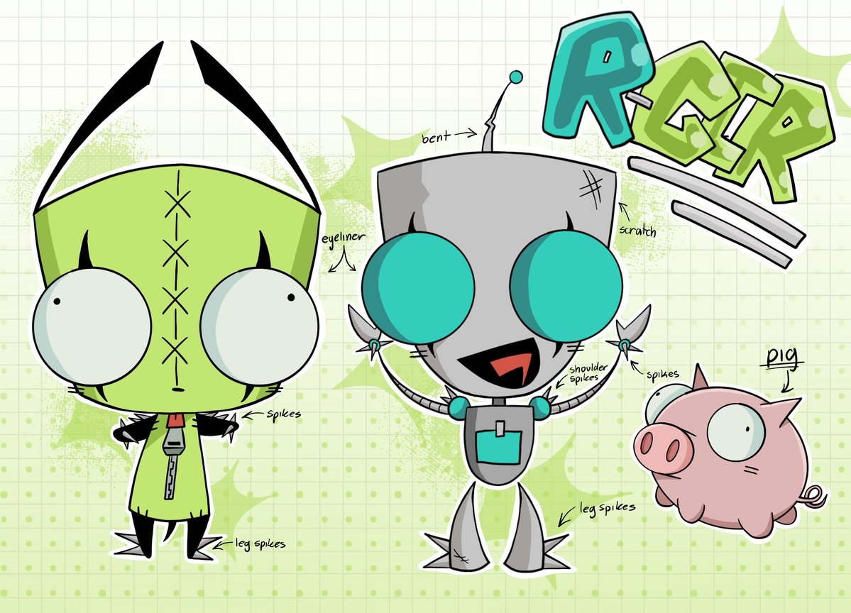 invader zim au that I keep on forgetting I made #inavderzim
