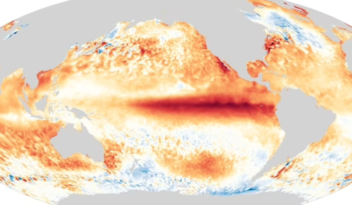 Agarrate: temperatura en el Océano Pacífico sigue aumentando: predicciones todas acuerdan en que llegará El Niño. El debate es su intensidad. En riesgo sequías, por ej en Amazonía, o lluvias torrenciales / inundaciones en la Cuenca Río de la Plata. El cambio climático lo agrava.
