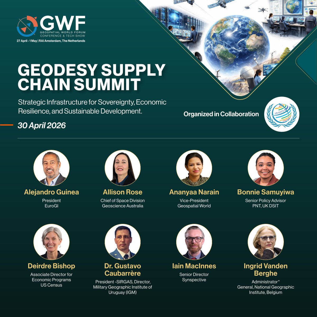 StargateHQ's tweet photo. Precise positioning is critical for modern autonomous systems—and geodesy is the invisible system behind it.

🎙️Our CEO, @litvinio , will be on stage at @geospatialworld forum, sharing perspectives on the growing importance of geodesy in powering next-gen technologies. https://t.co/QBnVoOyjcl