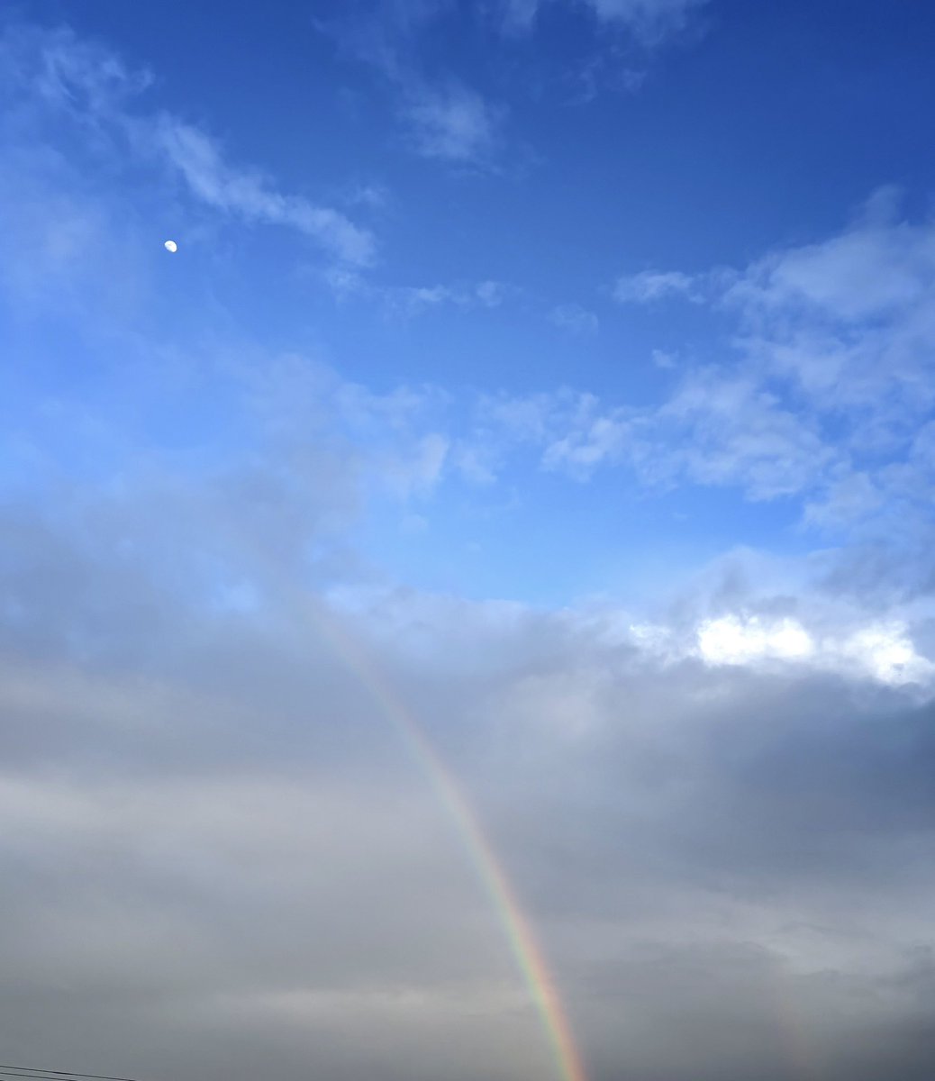 nero_ll3's tweet photo. 目黒くんも見ていたダブルレインボー🌈 https://t.co/0gqeFryKai