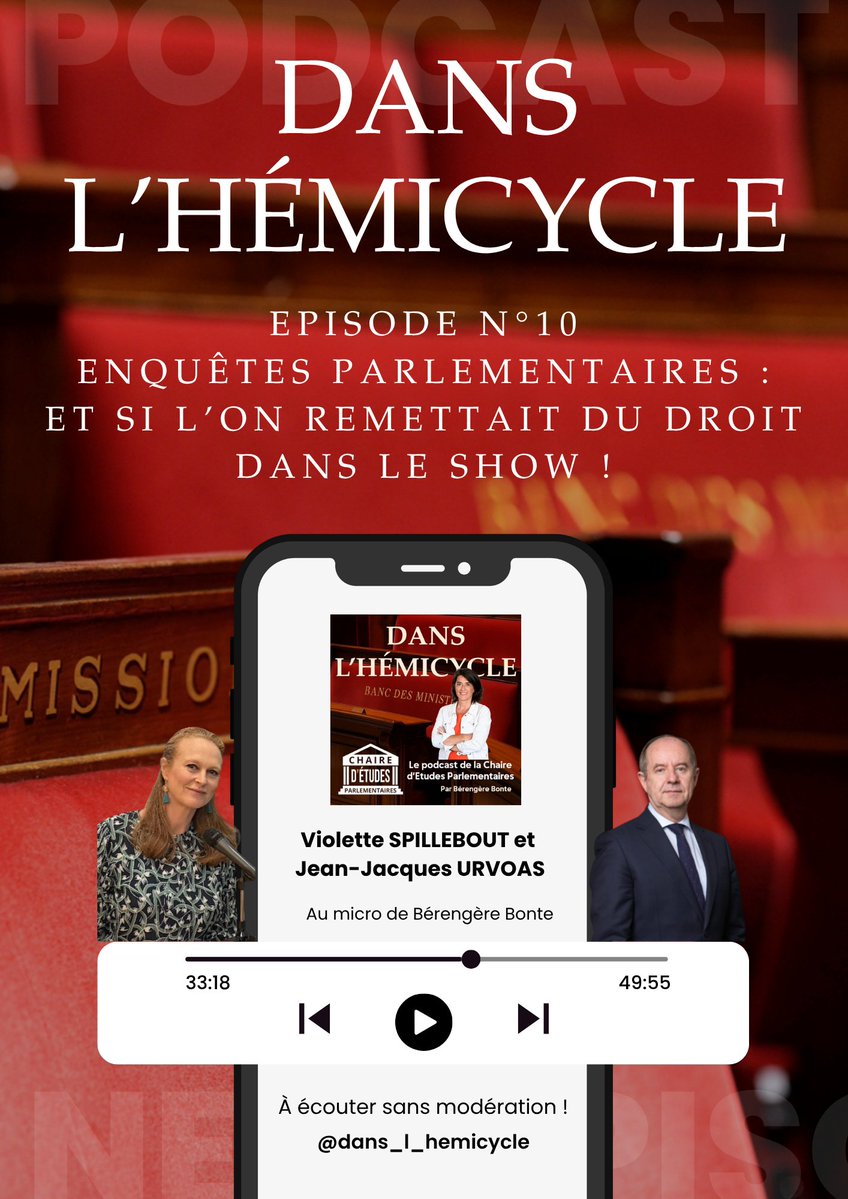 berengerebonte's tweet image. "Dans les comissions d'enquête, les parlementaires ne s'adressent plus à leur collègues mais à leurs followers", regrette J-J.Urvoas, en débat avec @VSpillebout dans ce 10ème épisode de  #DanslHemicycle 
"Comment remettre du Droit dans le show !" 
#podcast
open.spotify.com/episode/2CDVjb…