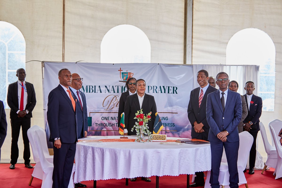 AEinternational's tweet photo. We give thanks to God for the Zambia National Prayer Breakfast, held on 23rd April 2026 at the National Assembly of Zambia. The gathering was convened under the theme “One Nation, One People: Healing through Truth, Love, and Forgiveness.”

#aeonmission #nationalprayerbreakfast https://t.co/bU8L1mBXTN