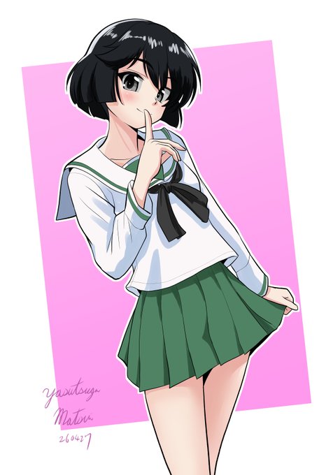 #ガルパン版深夜のお絵描き60分一本勝負 #ガルパン版深夜のお絵描き60分一本勝負_20260427 優季ちゃん!