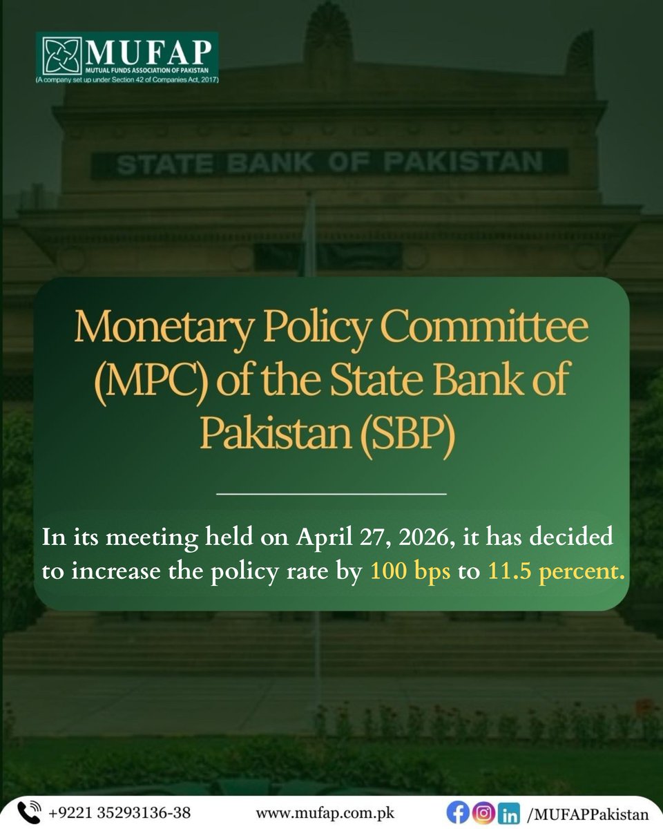 Mutual Funds Association of Pakistan (MUFAP) tweet media