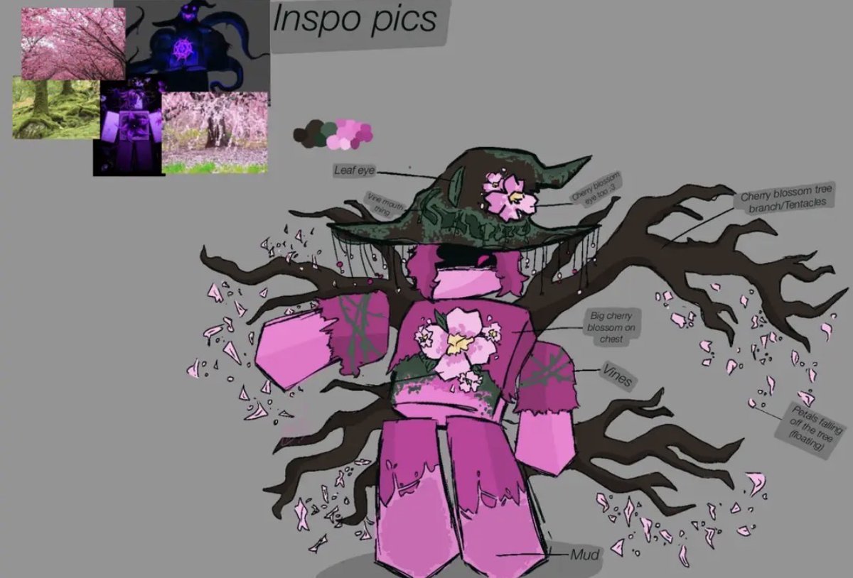MANGO8x8's tweet photo. @rblxforsaken Azure cherry blossom skin based of night shade (maching skins kinda) https://t.co/vv1EoLvTtC