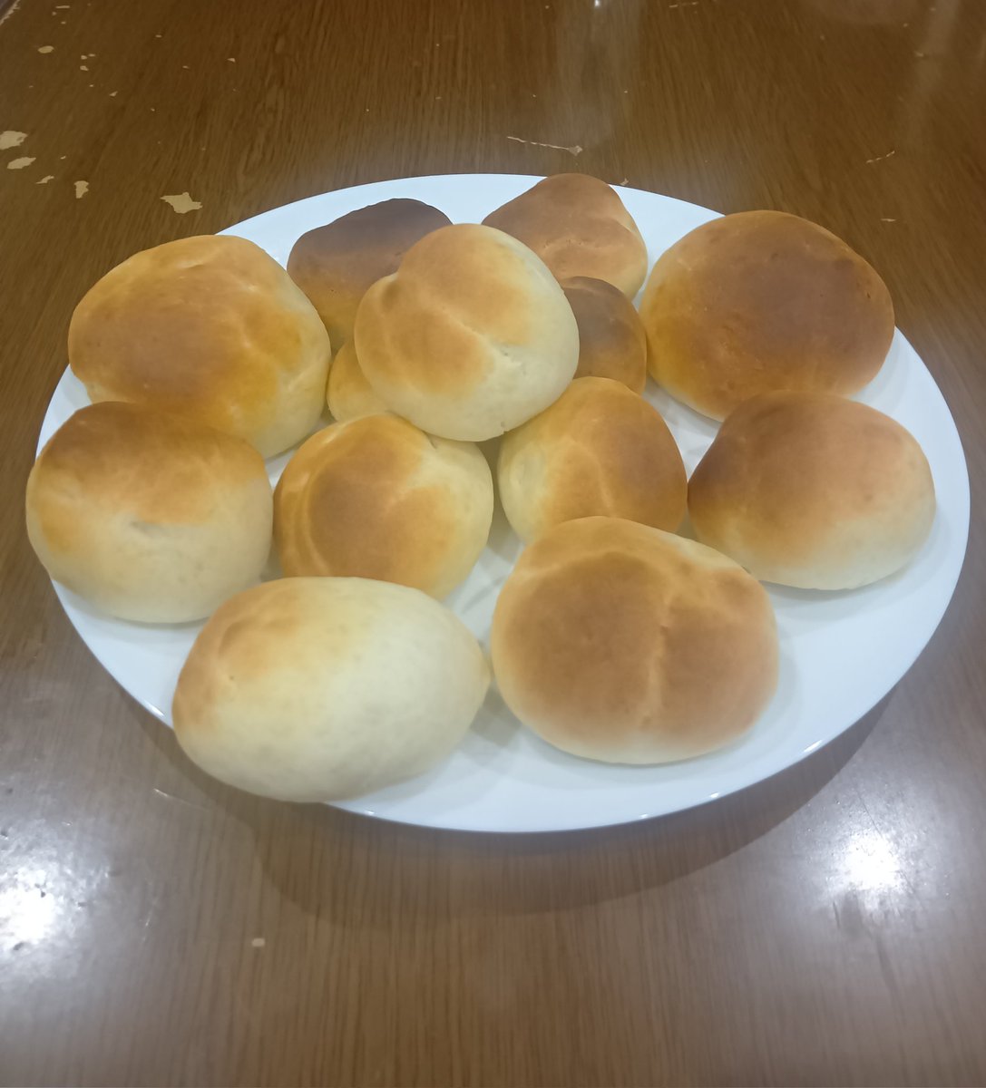 momotan206124's tweet image. #パン　#料理　
パン初めて作った