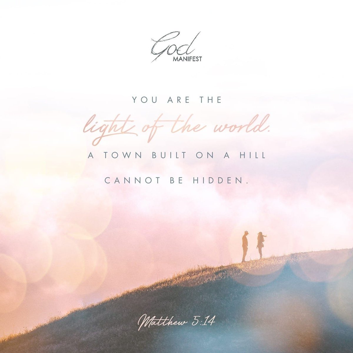 thegodmanifest's tweet image. Matthew 5:14 NASB
You are the light of the world. 💡 A city set on a hill cannot be hidden. 🌎

#jesus #jesuschrist #JesusIsLord #ChristisKing #JesusSaves