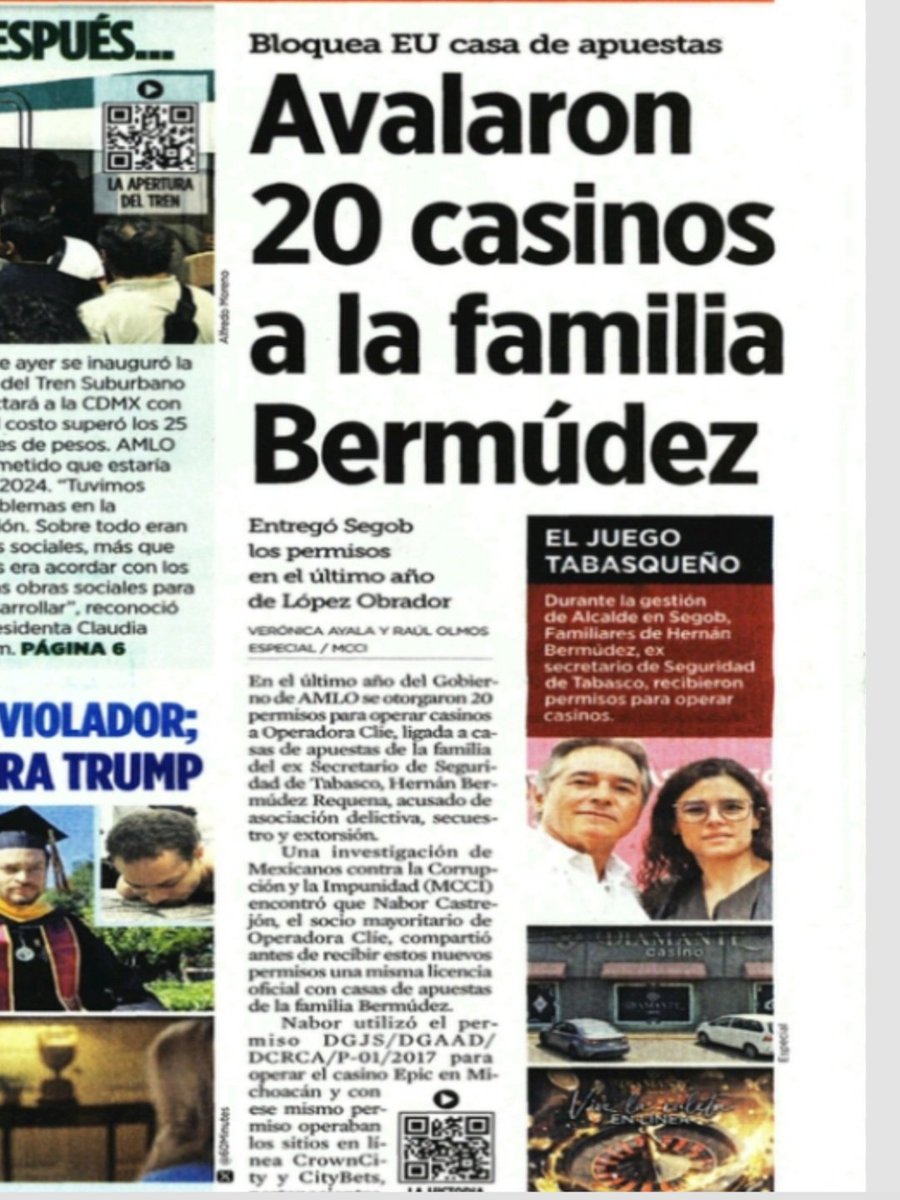 Esta revelación es de un calibre colosal. Exhibe la relación de <a href="/lopezobrador_/">Andrés Manuel</a> con <a href="/adan_augusto/">Adán Augusto López H</a> y el jefe de "La Barredora", Hernán Bermúdez Requena. También revela el papel de <a href="/LuisaAlcalde/">Luisa Alcalde</a> dentro del sistema de complicidades. <a href="/Claudiashein/">Claudia Sheinbaum Pardo</a> ha perdido tanta credibilidad que su