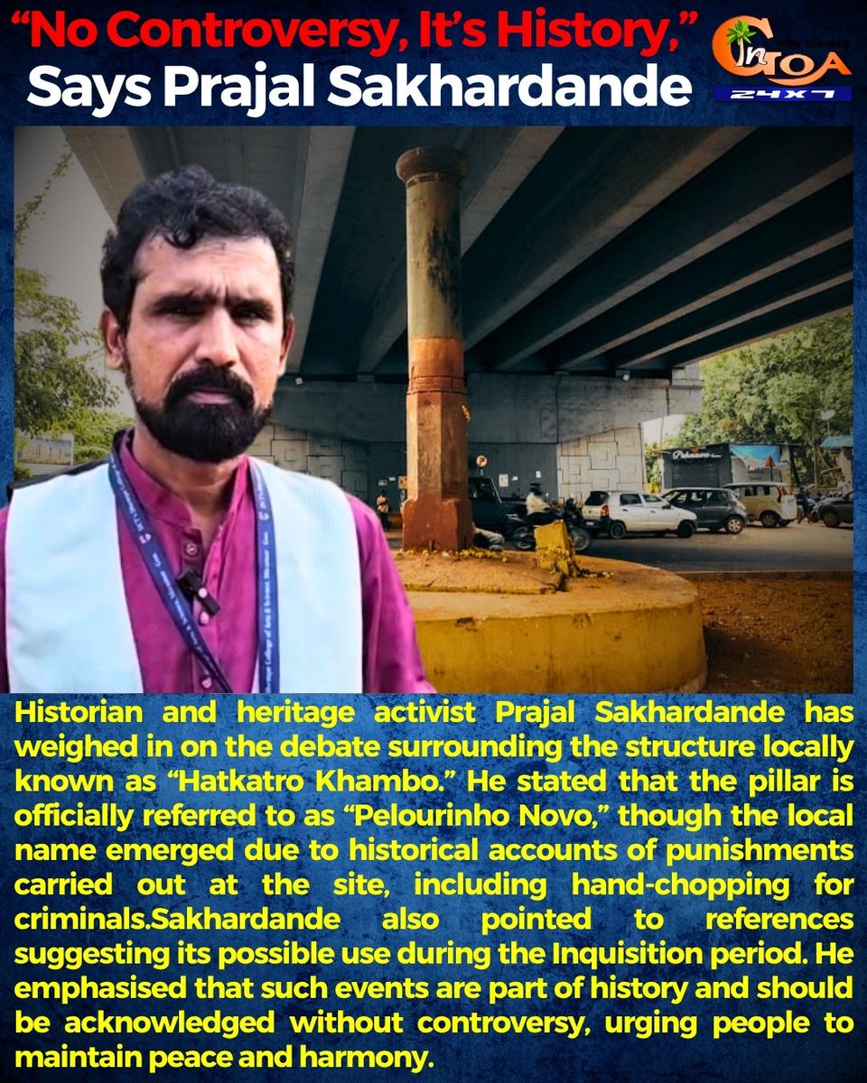 InGoa24x7's tweet image. “No Controversy, It’s History,” Says Prajal Sakhardande

#Goa #Goanews #Controversy #history #hatkhatroKhambo