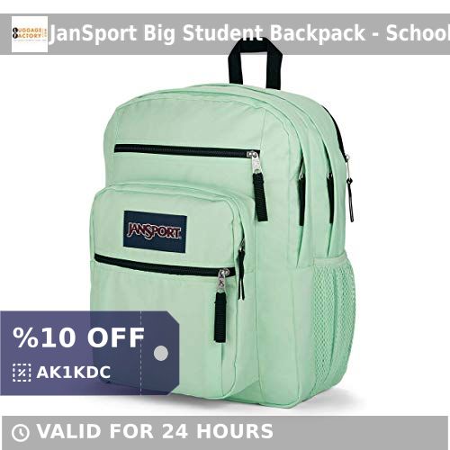 Luggage_Factory's tweet image. 🚀 Take on the world with the JanSport Big Student Backpack in Mint Chip! 🌟 With space for your laptop, books, and more, it's perfect for school, travel, or work. Trusted durability &amp;amp; style backed by a lifetime warranty. #JanSport #MintChip #Backpacks shortlink.store/-bsvtyz3febe