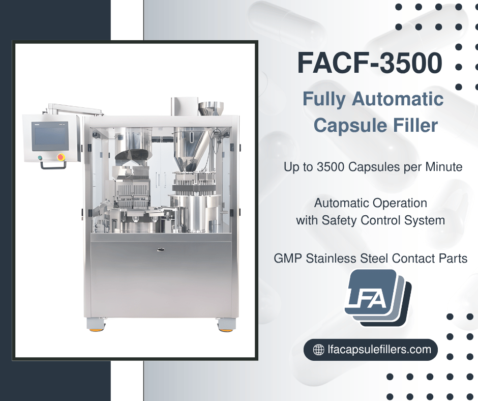 LFA_Machines's tweet photo. High-speed capsule filling made simple.

The FACF-3500 delivers up to 3,500 capsules/min with automated, GMP-compliant performance.

Learn more: https://t.co/dNlxtPl1t5 https://t.co/6UB5ShiD2N
