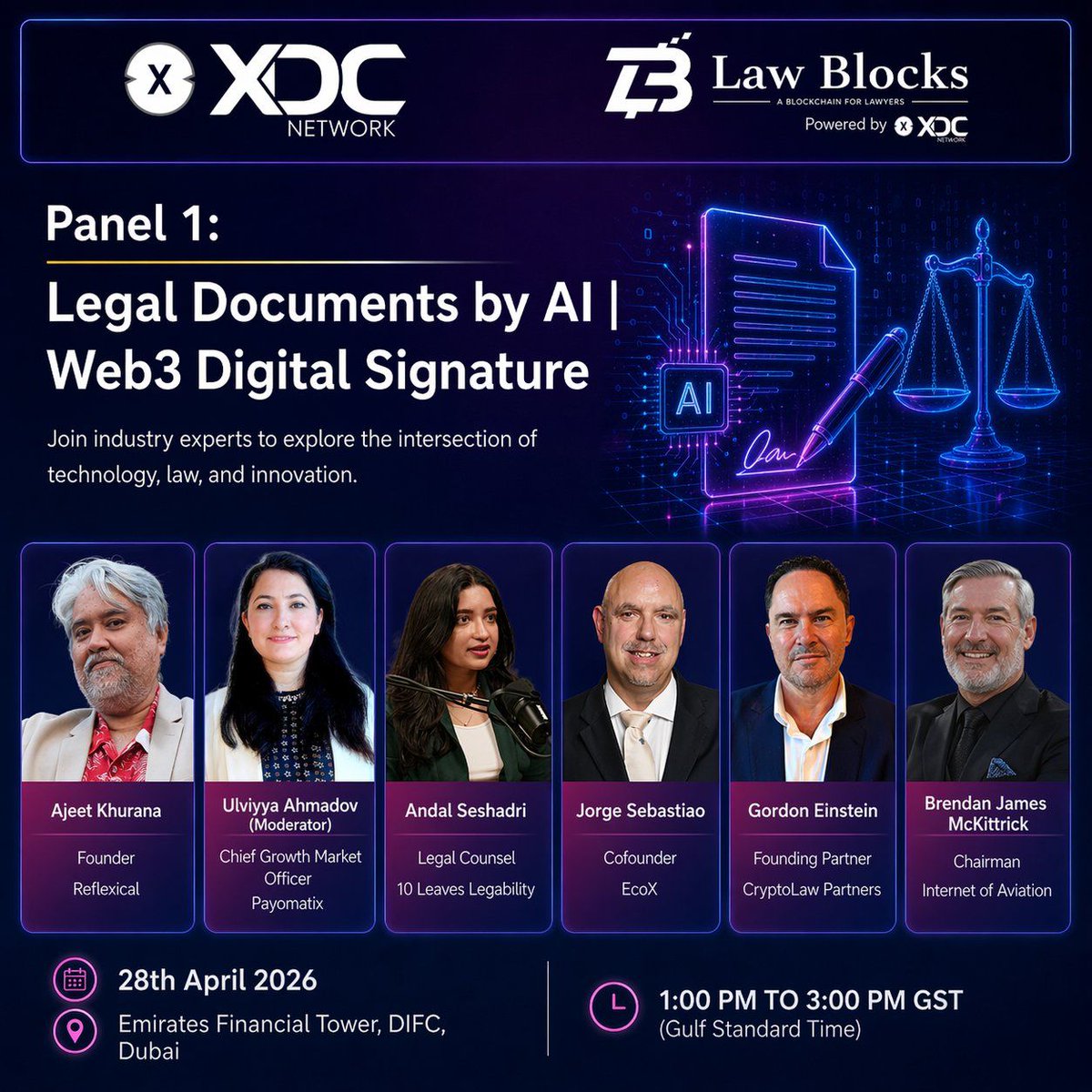 4jorge's tweet image. Legal documents by AI Web 3 Digital Signature innovation #AI #Blockchain #LegalTech #Web3 #FutureOfLaw #XDCNetwork #LawBlocksAI #Innovation #Networking #jorgesebastiao
@XDC_Labs @lawblockstoken @XDCInnovLabs @XDCNetwork luma.com/en9oj99f