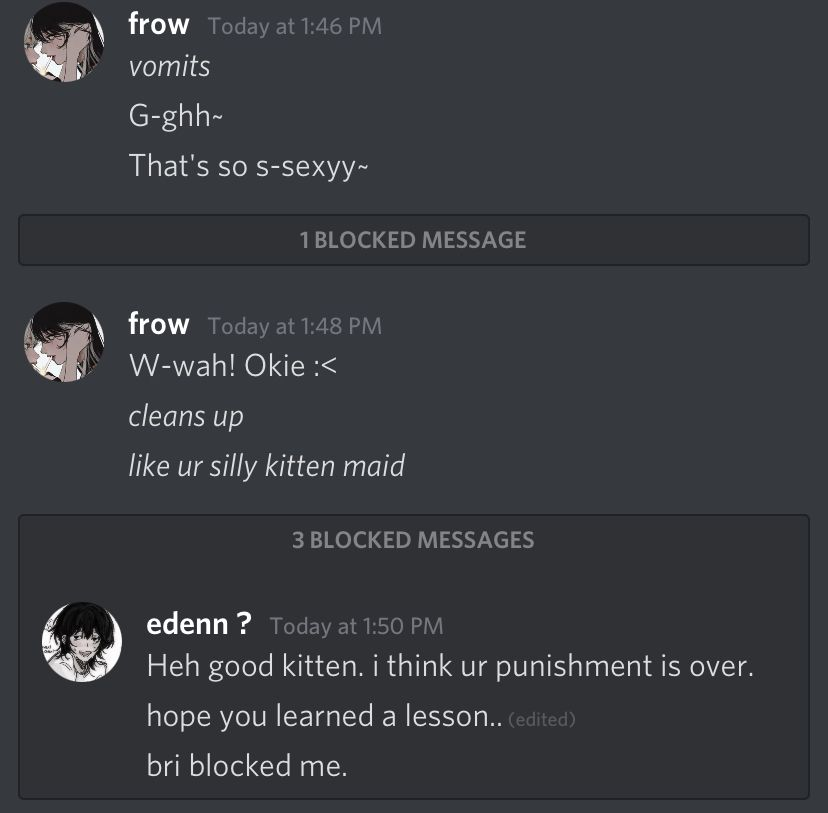 Discord Messages With Threatening Auras tweet media