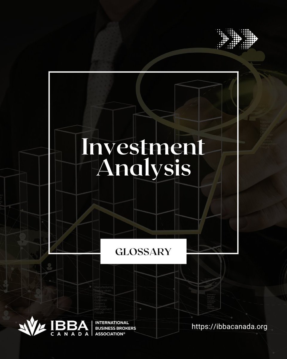 IBBA_canada's tweet photo. Think investment analysis is just for investors? Think again.
It’s a key skill for business brokers who want to position deals strategically and truly connect with clients. When we understand risk, return, and growth potential, we show up with insight ->
(1/2) https://t.co/55zjhGoJDK