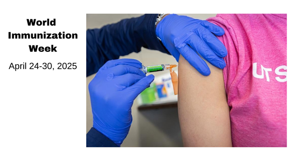 utswlibrary's tweet photo. Stay up to date on the latest PubMed research and information about vaccines during International Immunization Week with this Librarian-created search string - https://t.co/dWw5f1dCGi https://t.co/THpxz7G07N