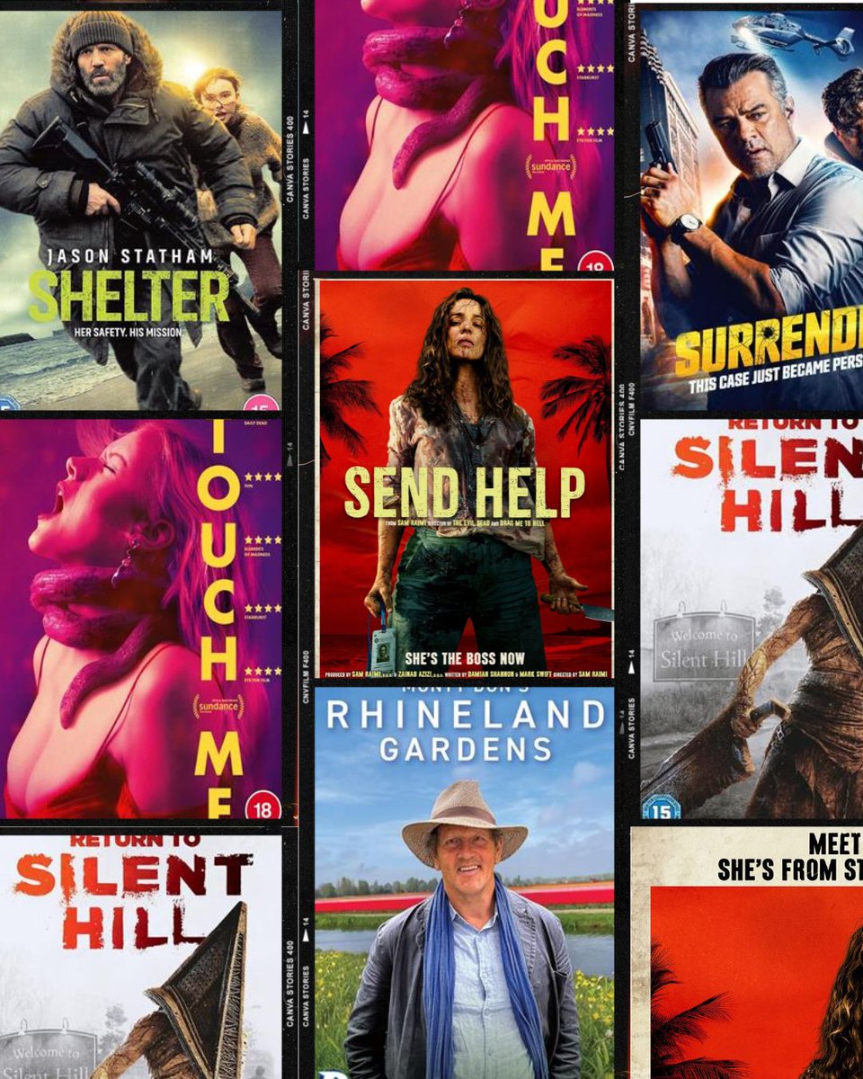 Cinemadiso's tweet image. Films on their way to Cinema Paradiso next week, what's going on your list?

#SendHelp #ReturnToSilentHill #Shelter #Surrender #TouchMe